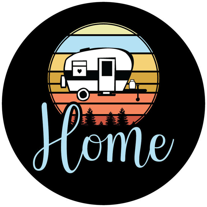 Cute Home Camper RV Spare Tire Cover Design