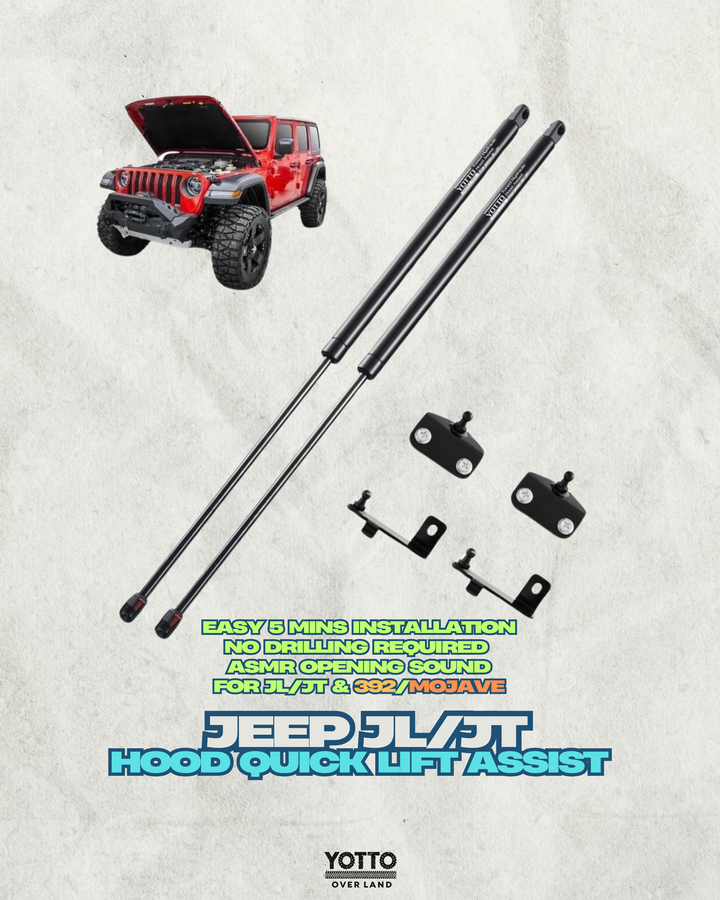 Beefy Hydraulic Hood QuickLift for JL & JT