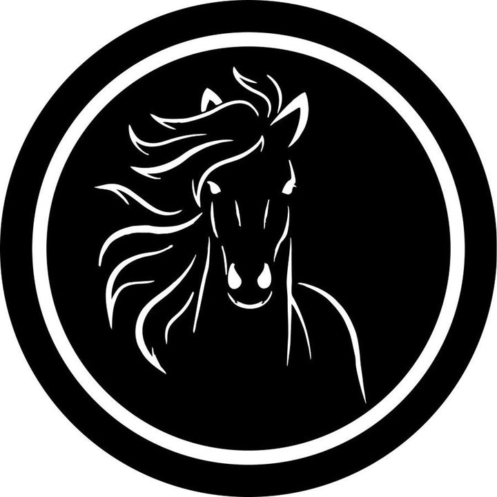 Flowing Mane Horse Spare Tire Cover for Jeep, Campers, RV, Broncos, & More