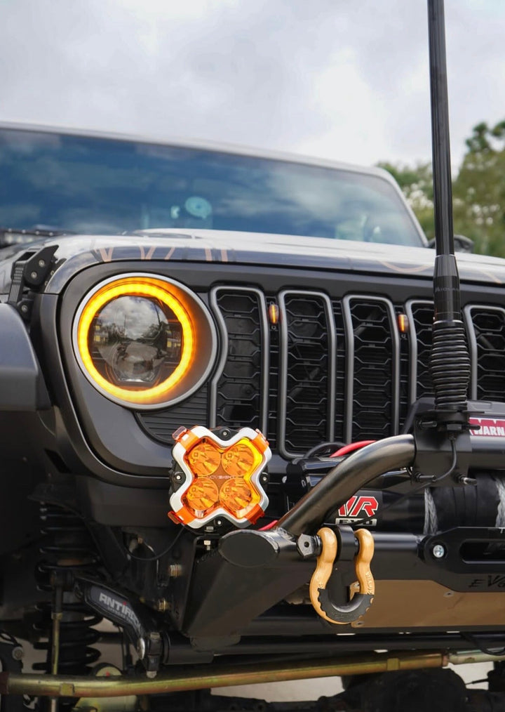 Satin Black Painted- Refreshed Style fits Wrangler JL/ Gladiator JT *Paintable