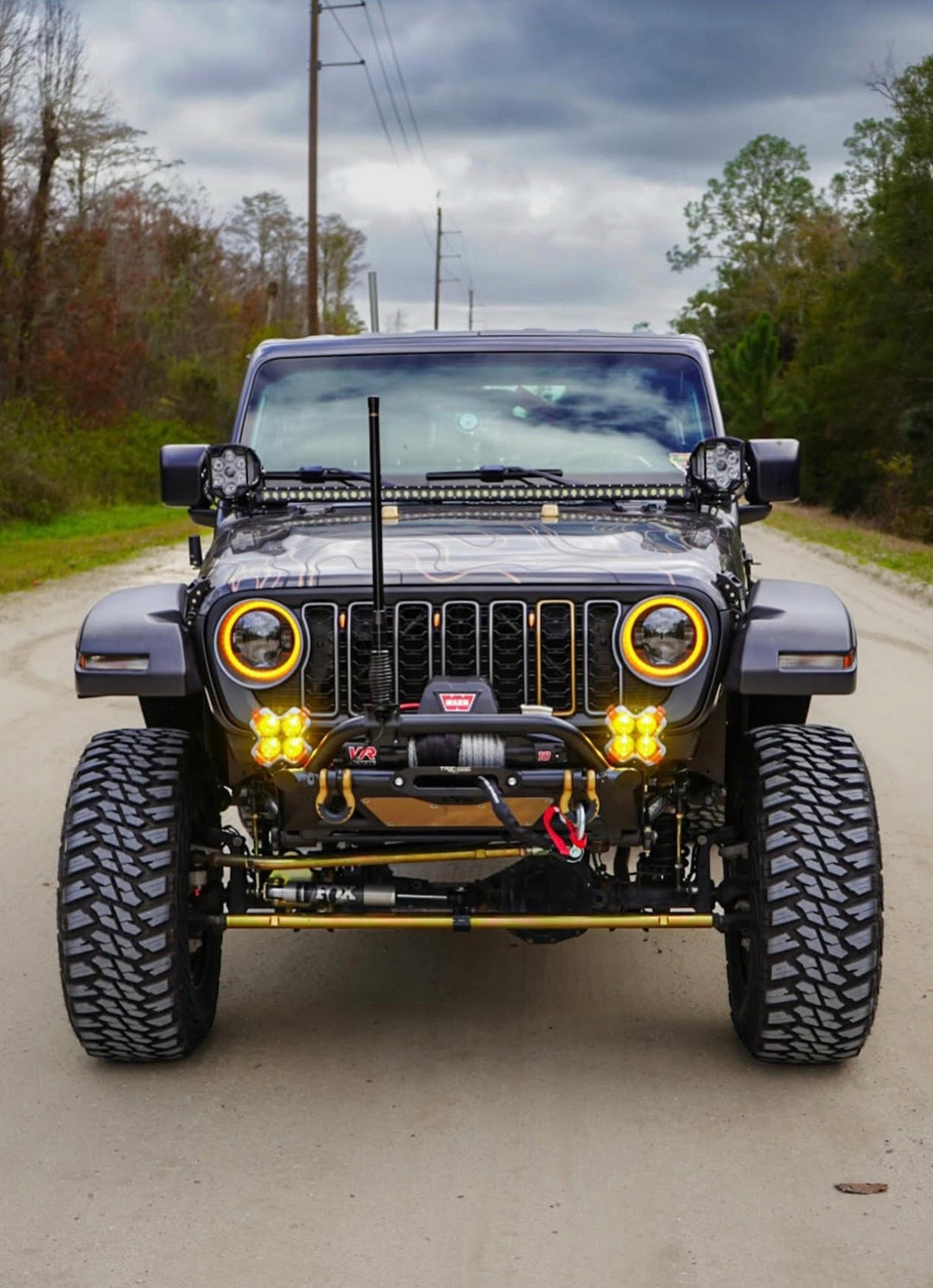 Satin Black Painted- Refreshed Style fits Wrangler JL/ Gladiator JT *Paintable