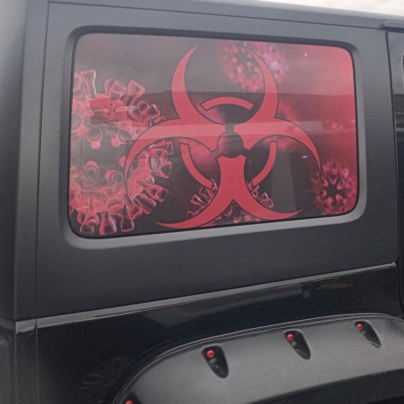 Make Your Own Custom Jeep Wrangler Vinyl Window Cling Decals - Pair