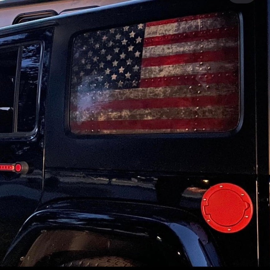 Make Your Own Custom Jeep Wrangler Vinyl Window Cling Decals - Pair