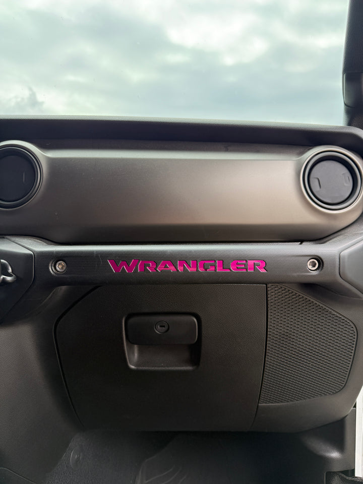 WRANGLER Grab Bar Inlay Decal | Fits Wrangler JL