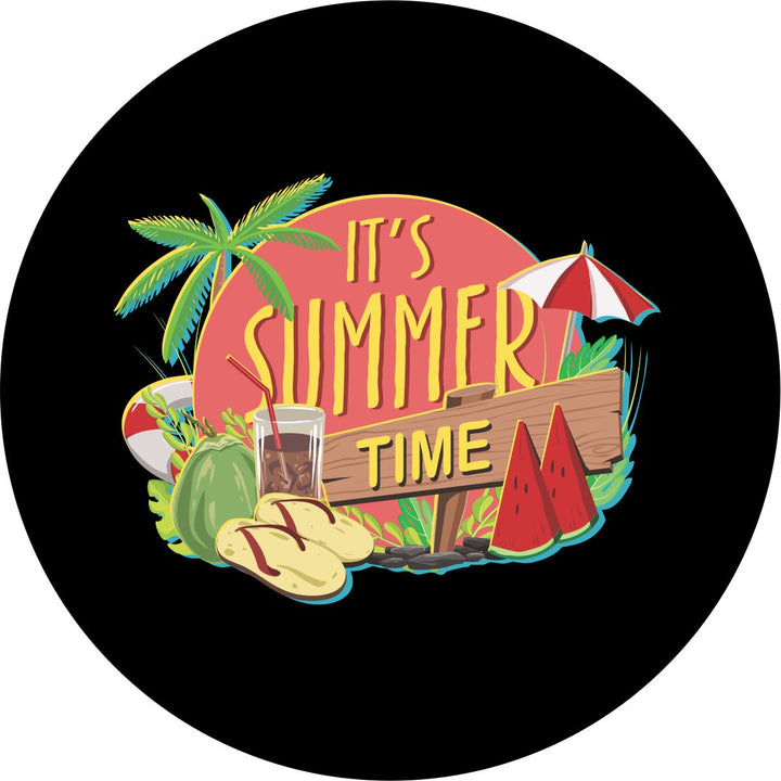 It's Summer Time Vibes Spare Tire Cover for Jeep, RV, Camper, Bronco & More