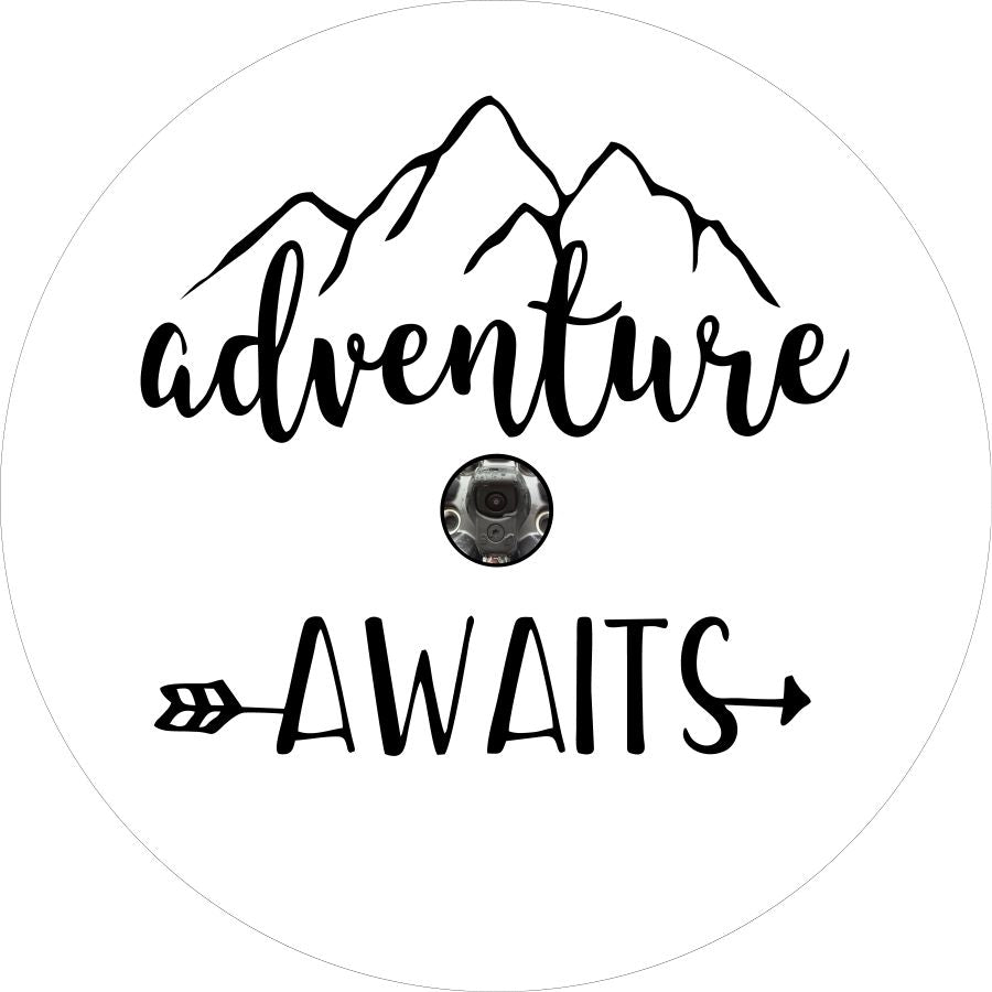 Adventure Awaits Mountain and Arrow