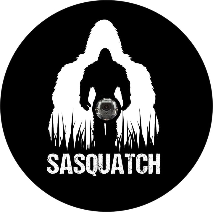 Double Exposed Sasquatch Spare Tire Cover for Bronco. Jeep, RV, Camper, Trailers, & More