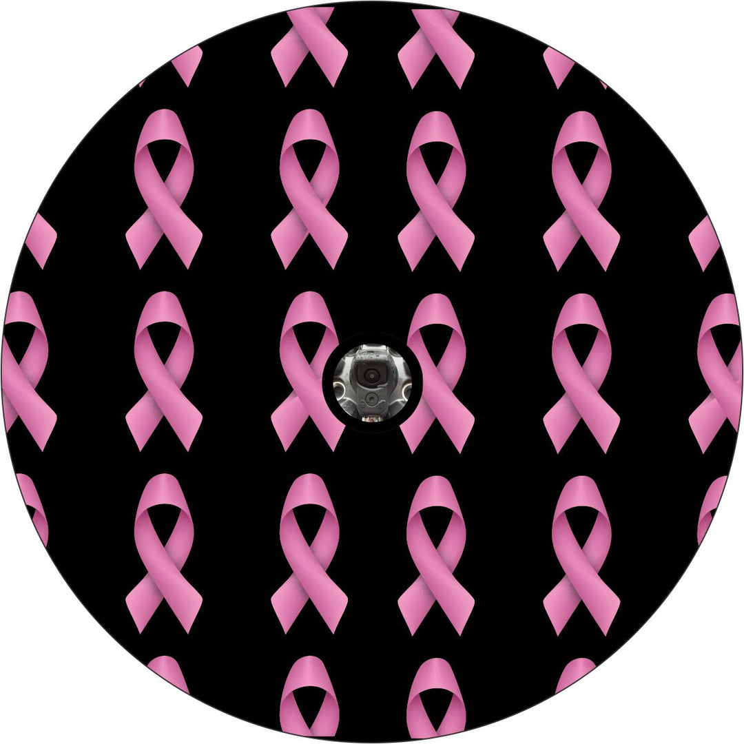 Breast Cancer Awareness Ribbons Spare Tire Cover for Jeep, RV, Camper, and More