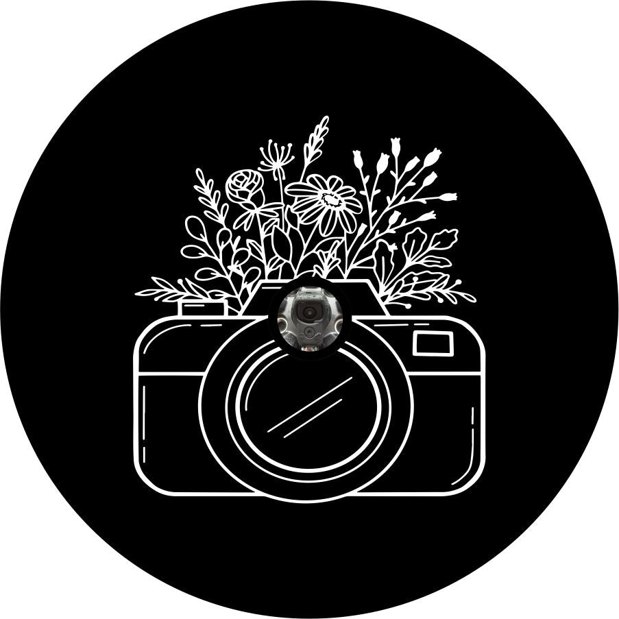 Camera with Flowers