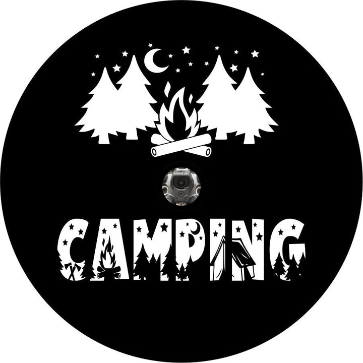 Camping with Fire and Trees