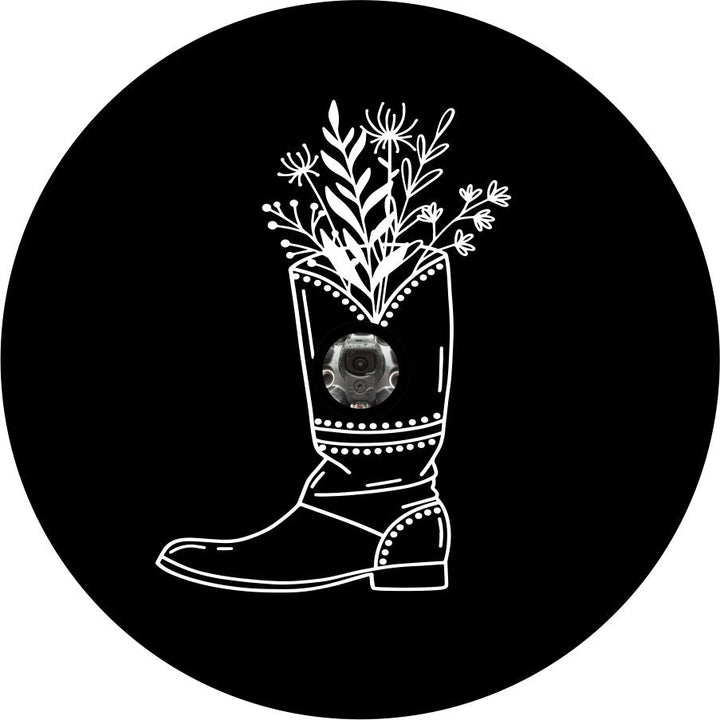 Cowgirl Boot with Flowers