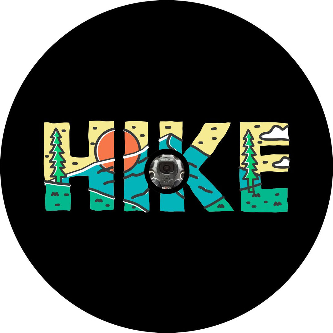 Hike Mountains Spare Tire Cover for Jeep, Bronco, RV, Campers, Trailers, & More