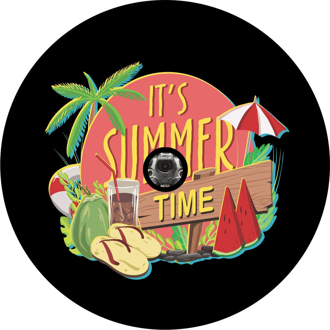 It's Summer Time Vibes Spare Tire Cover for Jeep, RV, Camper, Bronco & More