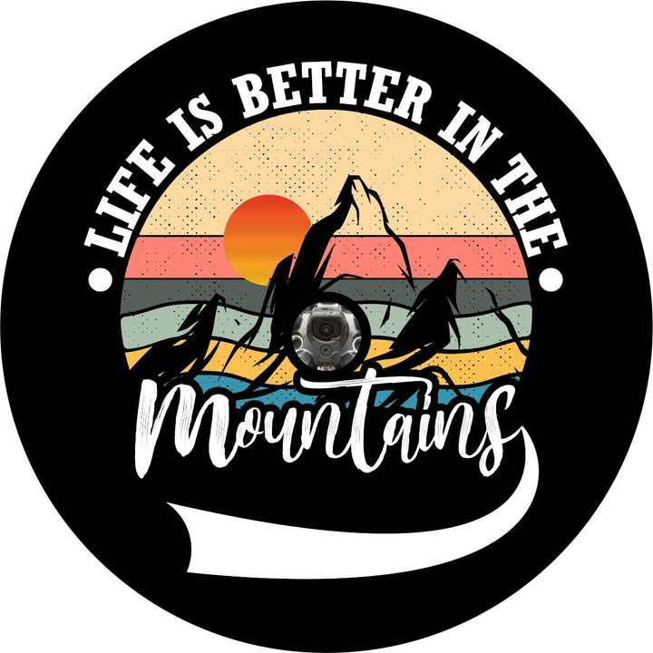 Life is Better in the Mountains Creative Spare Tire Cover