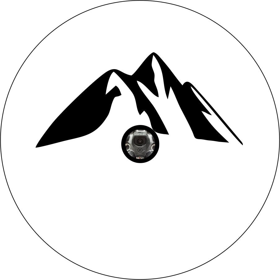 Mountain Silhouette Spare Tire Cover for RV, Camper, Motorcoach, Jeep, Bronco, Vans, Trailers, & More