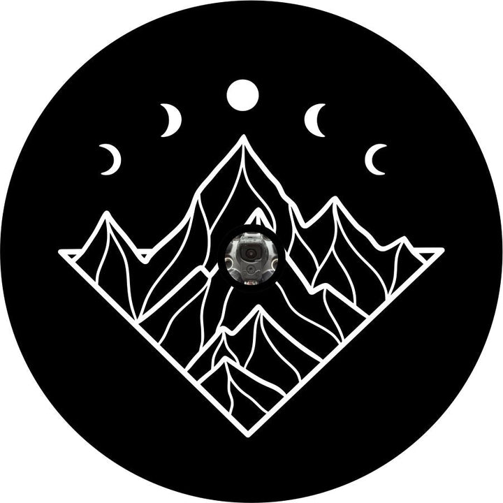 Mountains with Moon Phases