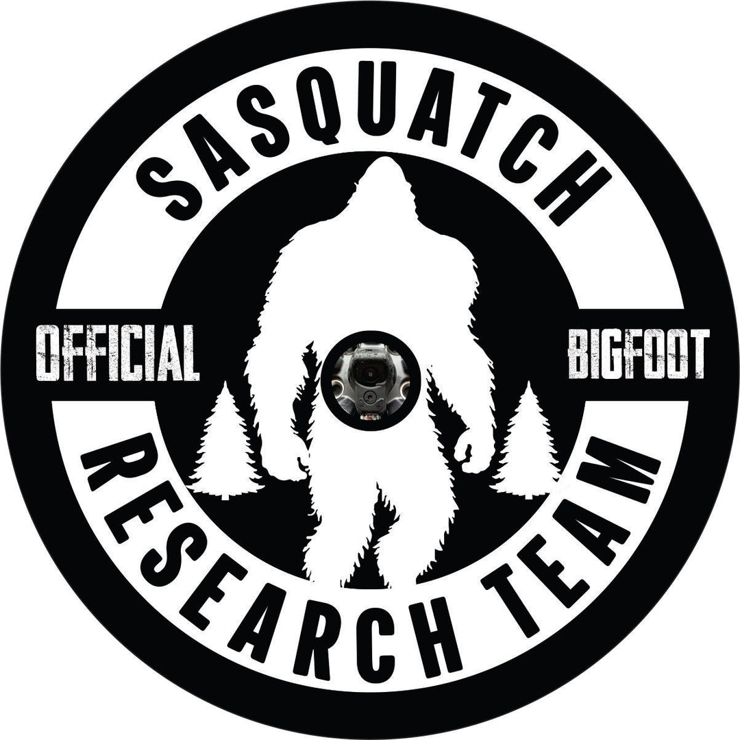 Official Sasquatch Bigfoot Research Team Spare Tire Cover for Jeep, Bronco, RV, Camper, Van, & More