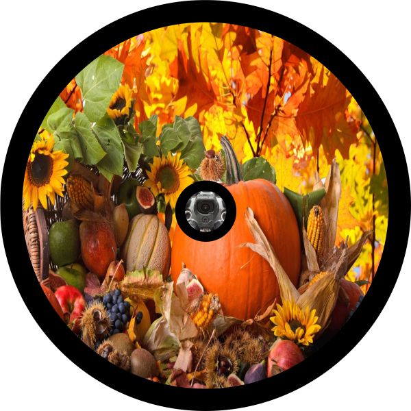 Pumpkin Fall Festival Spare Tire Cover - Jeep, Bronco, Van, RV, Camper, & More