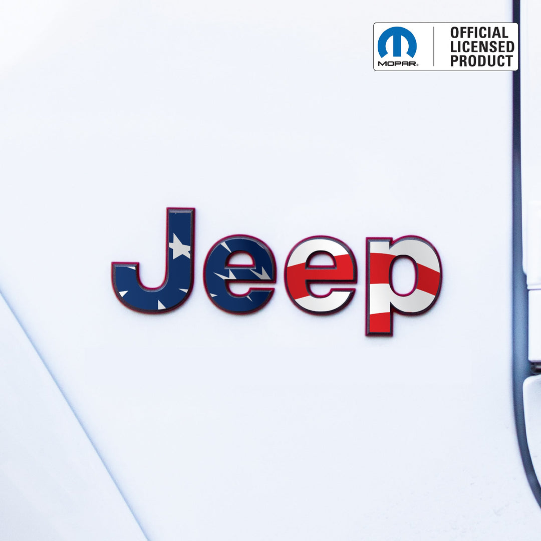 JEEP Wrangler Emblem Overlay Decal Set | Fits JL, JK, TJ &amp; YJ | Wrangler JL (2018+) | Purple Topo | Matte | Decal