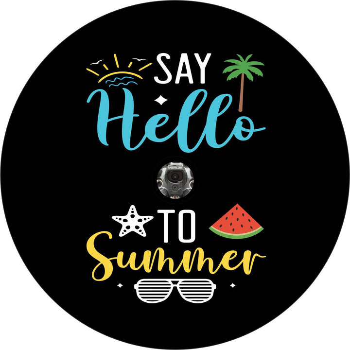 Say Hello to Summer Spare Tire Cover for Jeeps, Broncos, RVs, Campers and More