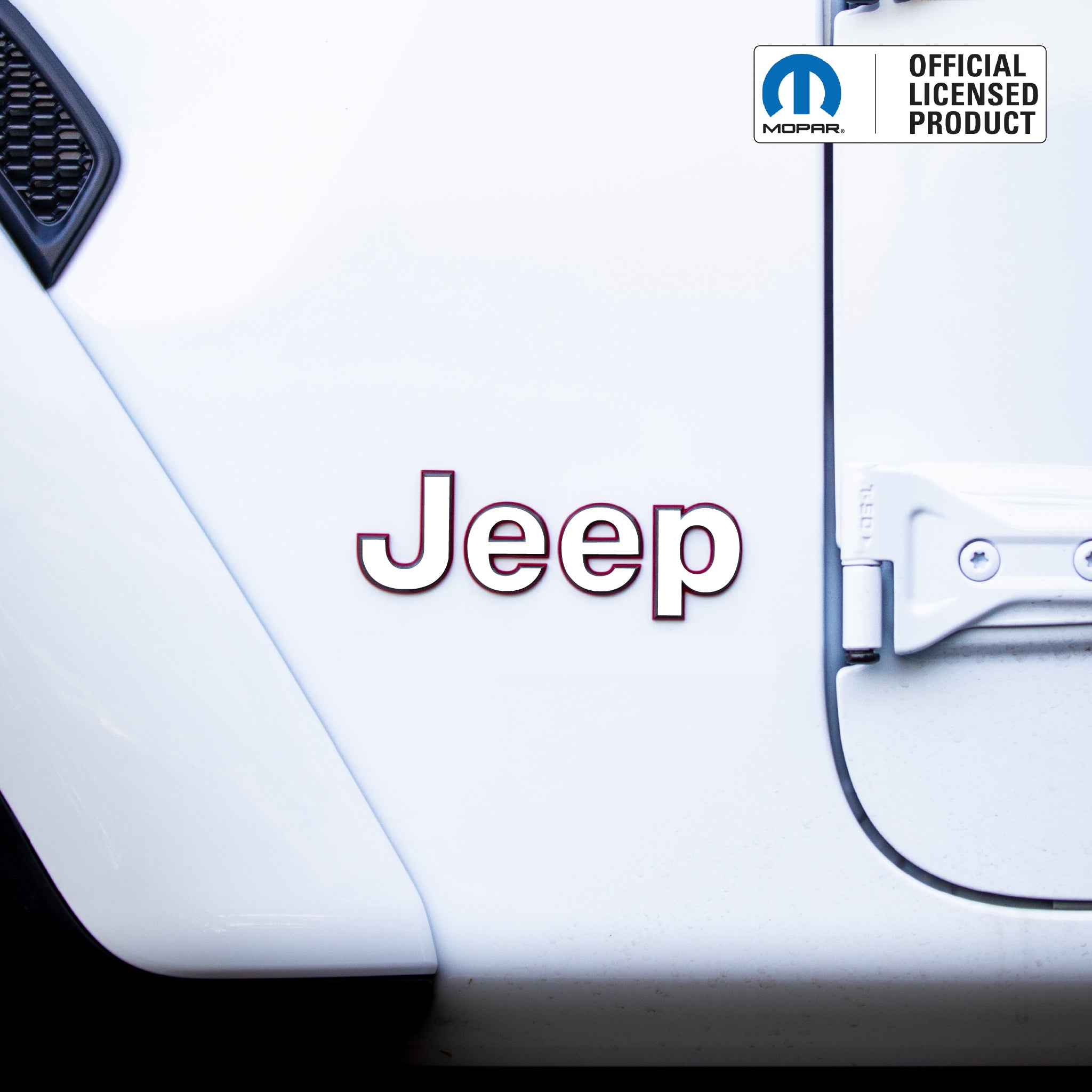 JEEP Wrangler Emblem Overlay Decal Set | Fits JL, JK, TJ & YJ