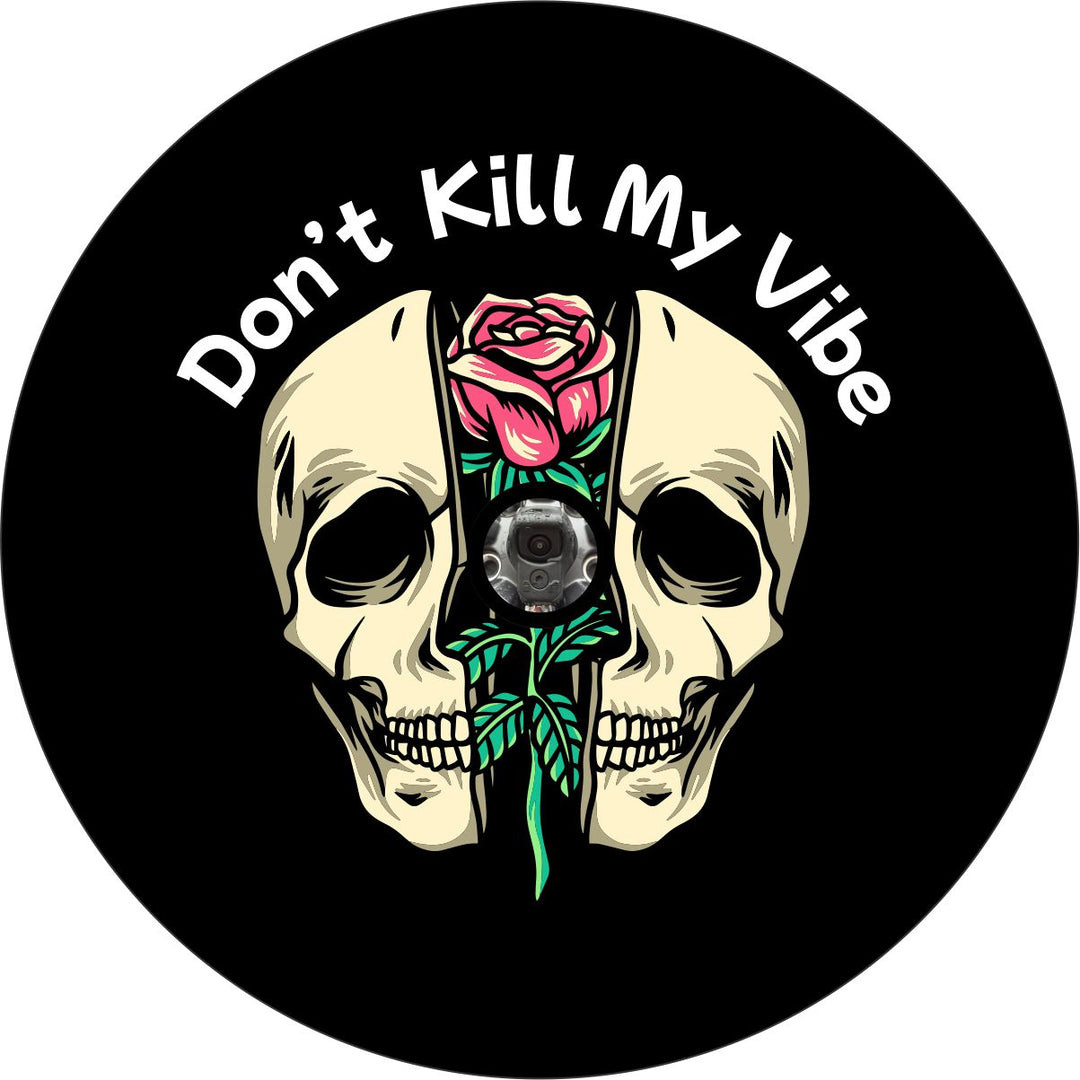 Don't Kill My Vibe Spare Tire Cover for Jeep, RV, Bronco, Camper, & More