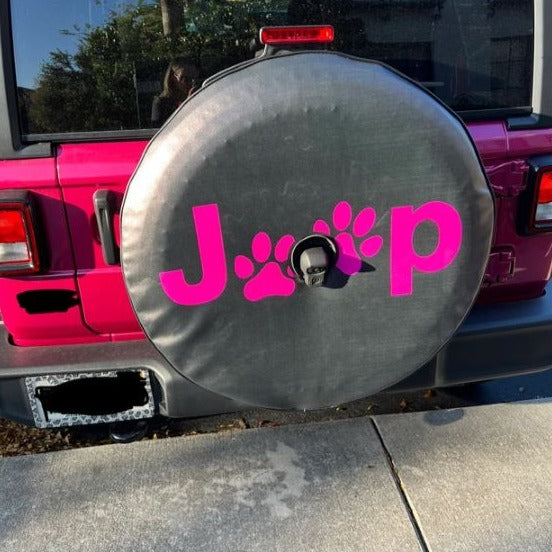 Jeep Paw Spare Tire Cover for Jeep Wrangler