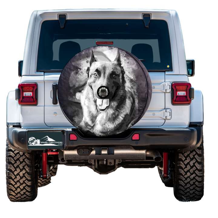 Custom Watercolor Spare Tire Cover Design of Your Pet for Jeep, Bronco, RV, etc.