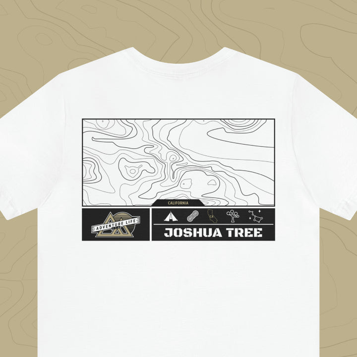 Joshua Tree National Park - Adventure Life Trail Topographic Garment Dyed Tee