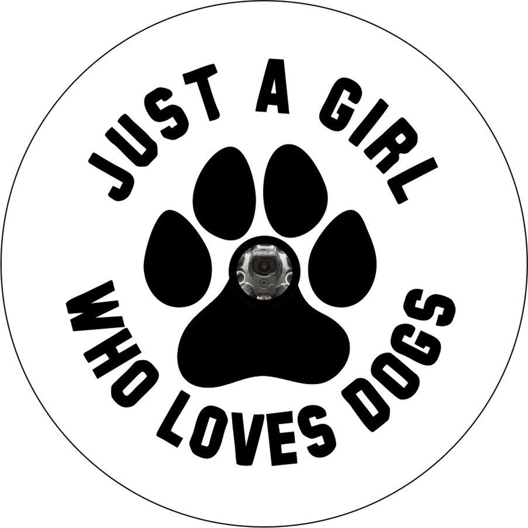 Just a Girl Who Loves Dogs + Paw Print