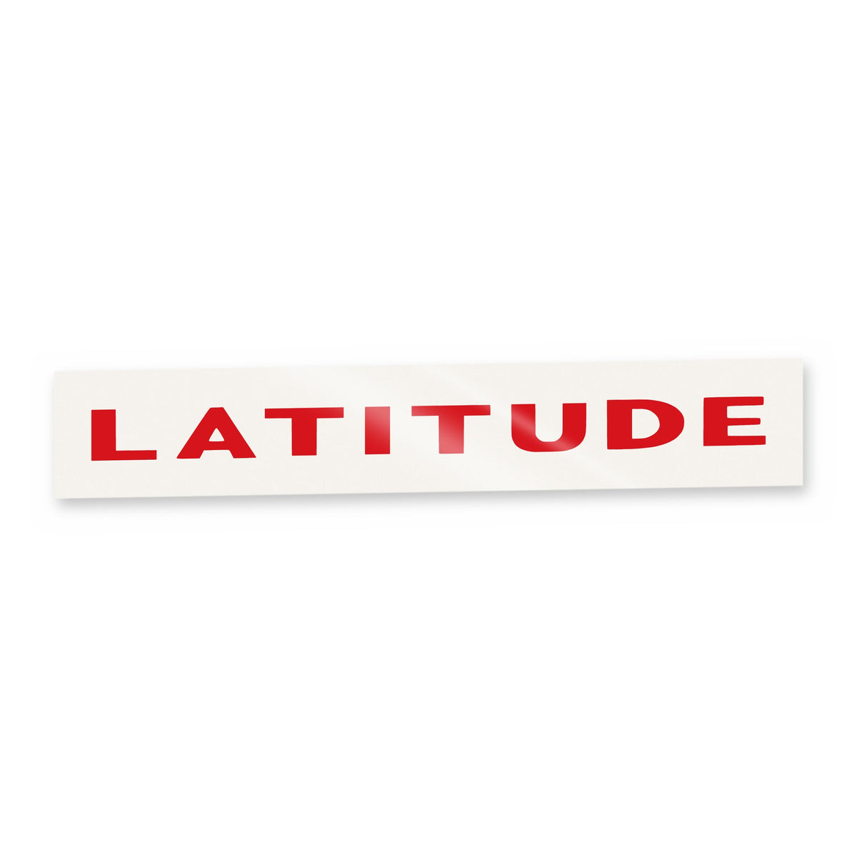 LATITUDE Tailgate Emblem Overlay Decal | Fits 2014–2021 Jeep Cherokee & 2015–2022 Jeep Renegade (Excludes Latitude Plus) | Matte Black | | | Decal
