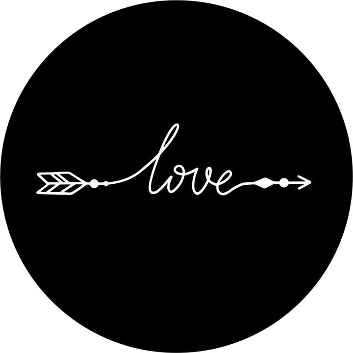 Love Arrow Spare Tire Cover for Bronco, RV, Camper, Jeep, Trailer, and More