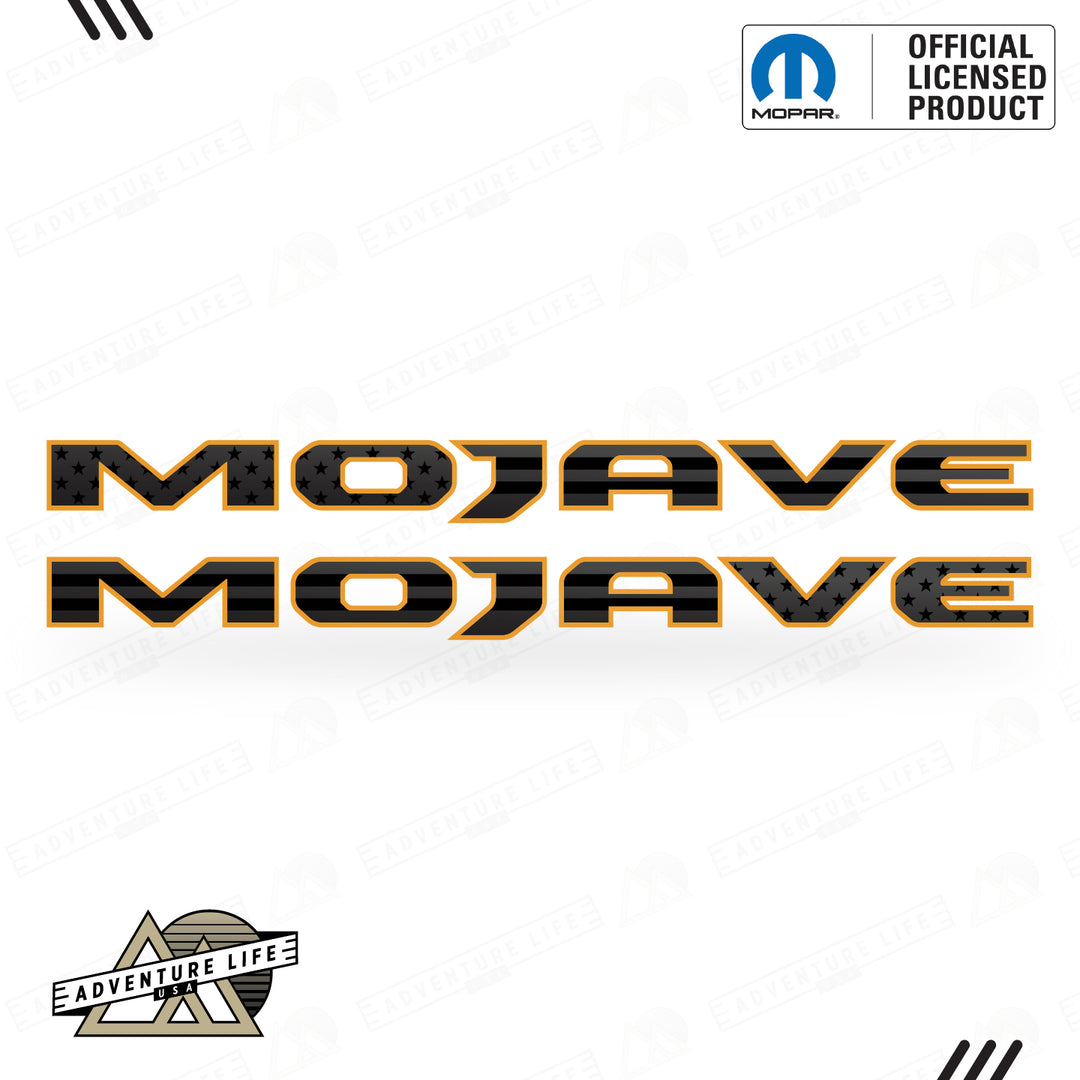 MOJAVE Hood Lettering | Set of 2