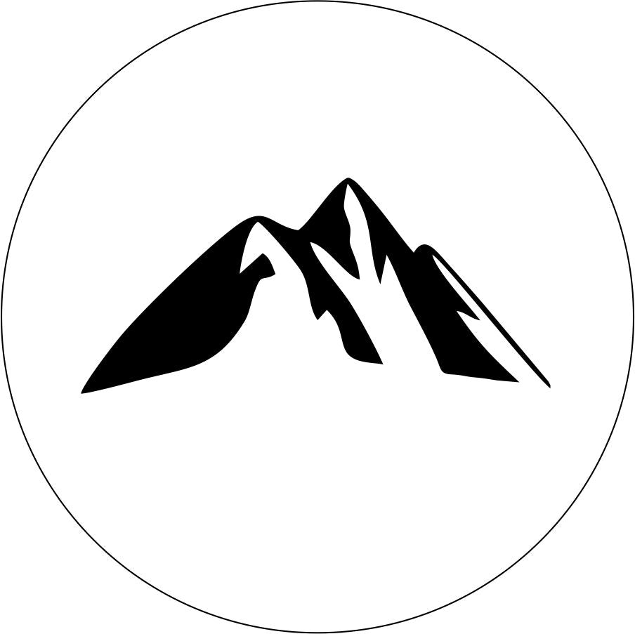 Mountain Silhouette Spare Tire Cover for RV, Camper, Motorcoach, Jeep, Bronco, Vans, Trailers, & More