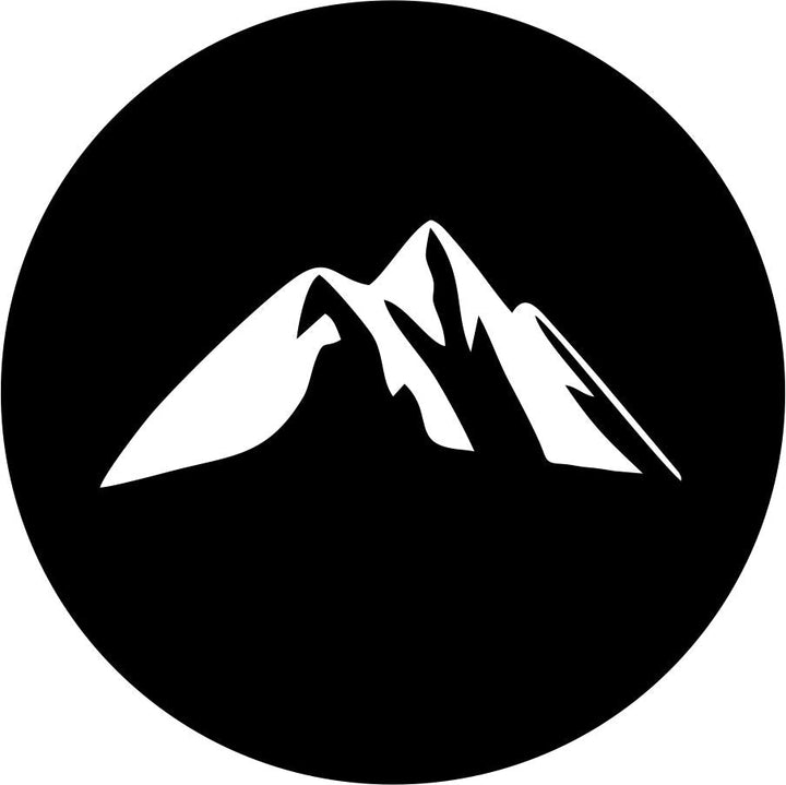 Mountain Silhouette Spare Tire Cover for RV, Camper, Motorcoach, Jeep, Bronco, Vans, Trailers, & More