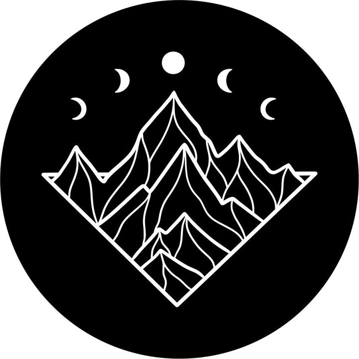 Mountains with Moon Phases