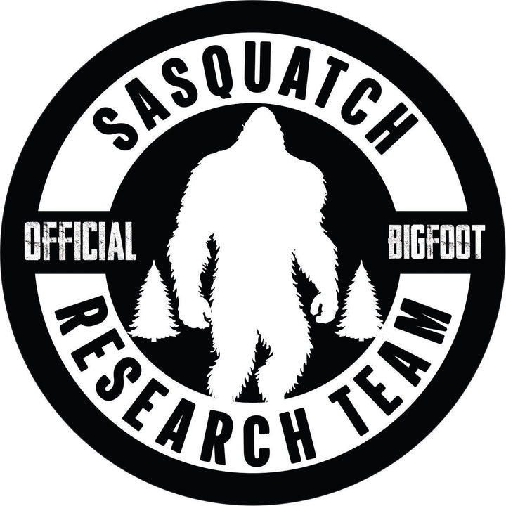 Official Sasquatch Bigfoot Research Team Spare Tire Cover for Jeep, Bronco, RV, Camper, Van, & More