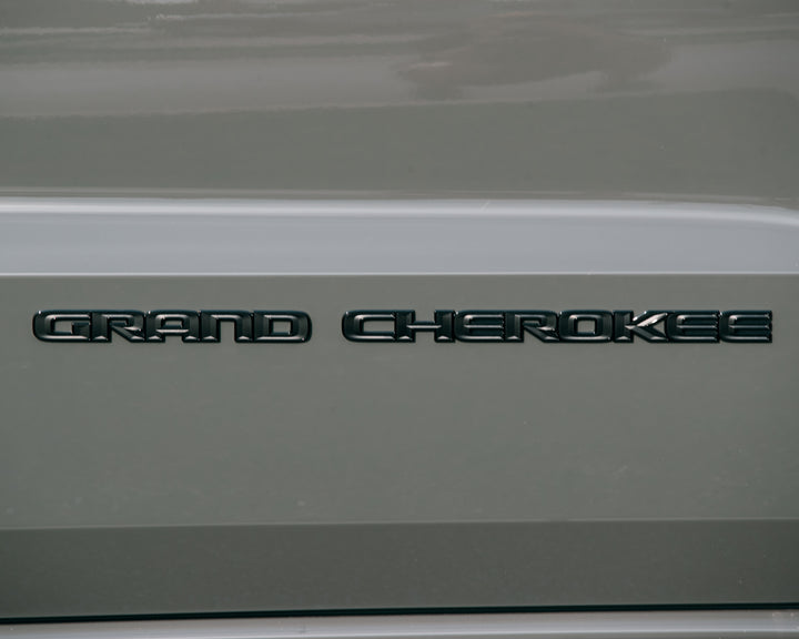 GRAND CHEROKEE Door Emblem Overlay Decals – Solid Color | Fits 2017-2022 Grand Cherokee WK2