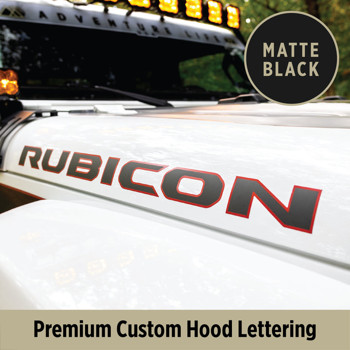 RUBICON Hood Lettering | Set of 2
