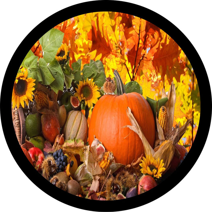 Pumpkin Fall Festival Spare Tire Cover - Jeep, Bronco, Van, RV, Camper, & More