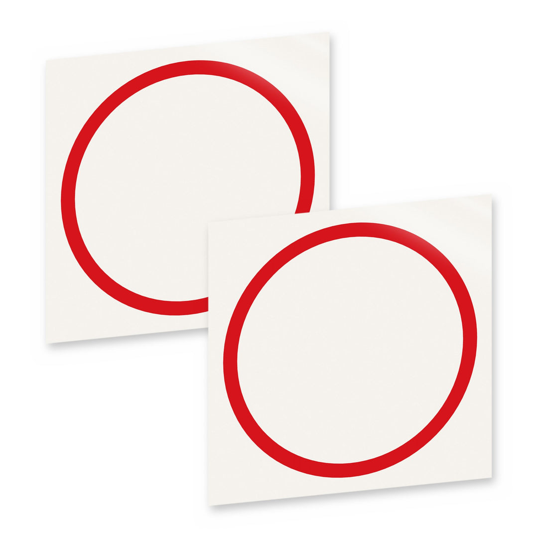 Center ring steering wheel vinyl overlay decal, 2 pack