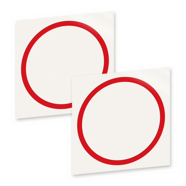 Center ring steering wheel vinyl overlay decal, 2 pack