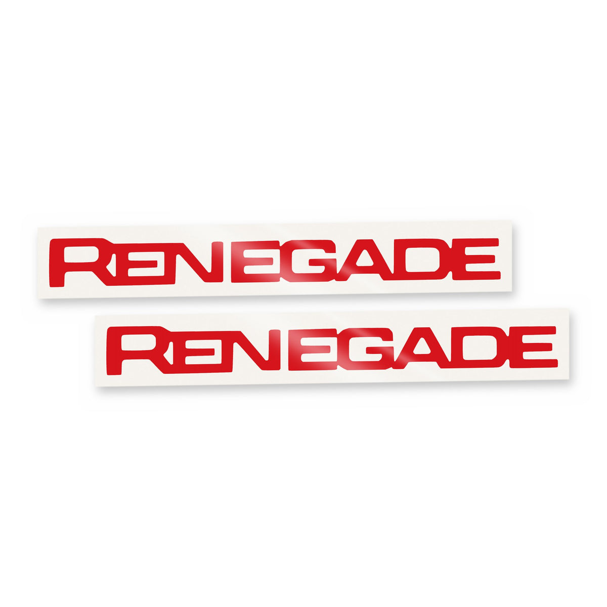 RENEGADE Door Emblem Overlay Decal Set | Fits 2015 and newer models | Red | Gloss | | Decal