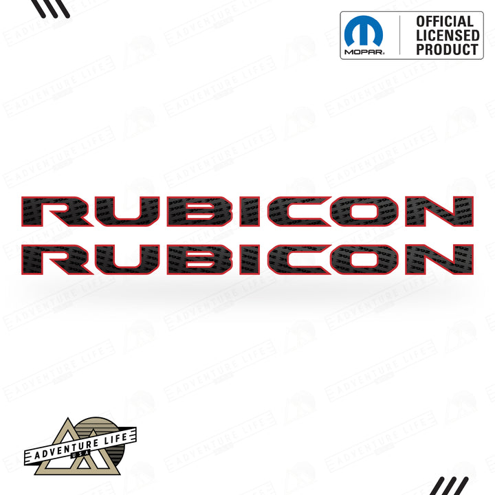 RUBICON Hood Lettering | Set of 2