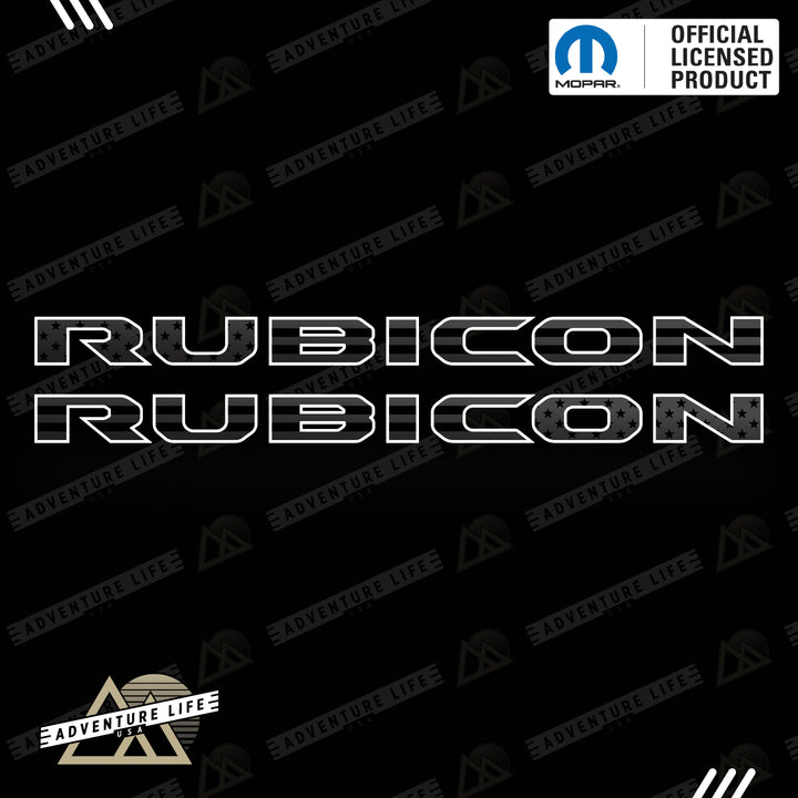 RUBICON Hood Lettering | Set of 2