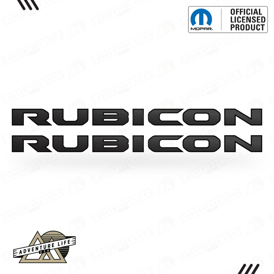 RUBICON Hood Lettering | Set of 2