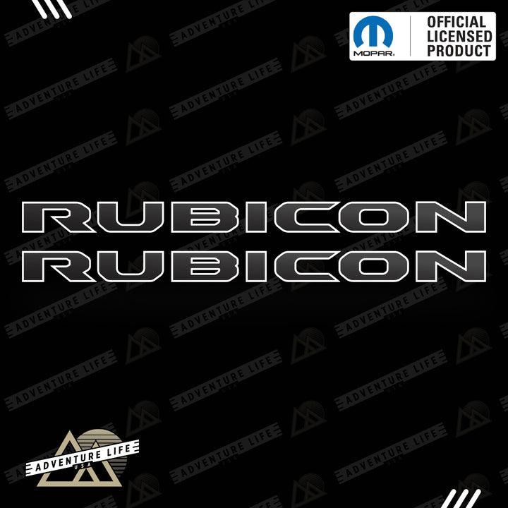 RUBICON Hood Lettering | Set of 2