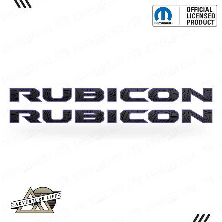 RUBICON Hood Lettering | Set of 2