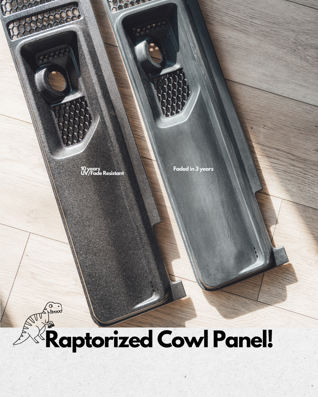 Raptorized OEM Cowl Wiper Panel for Jeep Wrangler JL Gladiator JT *No More Fading