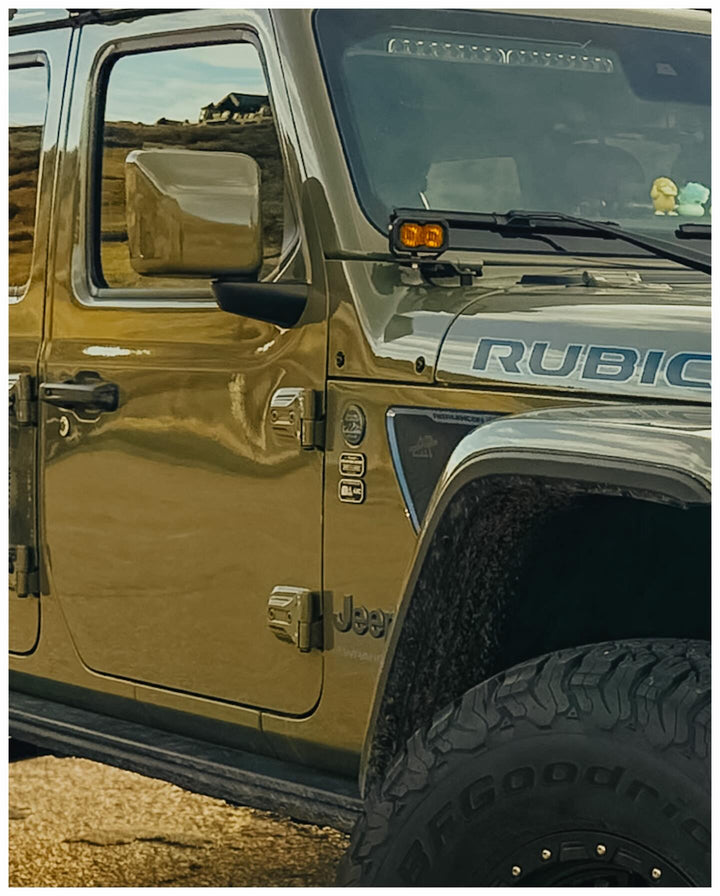 Mirror Cover Color Matched Fits Wrangler JL Gladiator JT | Anvil - PDS | Without Side Marker | |